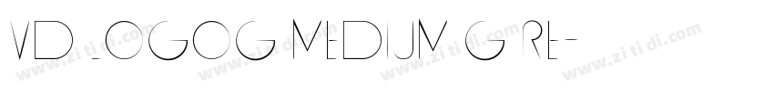 VD LogoG Medium G Re字体转换